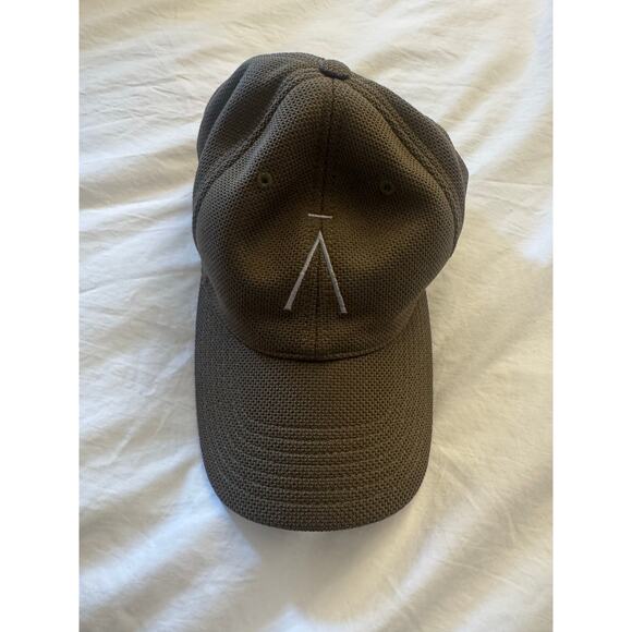 Aman Baseball Hat Unisex Medium - Khaki Olive Green  signature ‘A’ logo cap main image 9